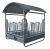 Mangiatoia quadra ad archi 12 poste mod. Premium