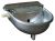 Abbeveratoio in acciaio inox con scarico
