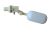 Galleggiante dm 1/2” in plastica, lungo 178 mm