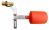 Galleggiante con valvola in ottone e asta inox